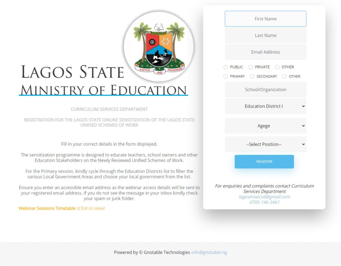 Web Portal screenshot